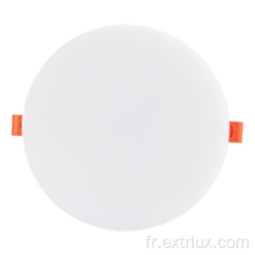 Lument de panneau rond sans cadre à LED de taille de trous réglable de 15W6 &quot;